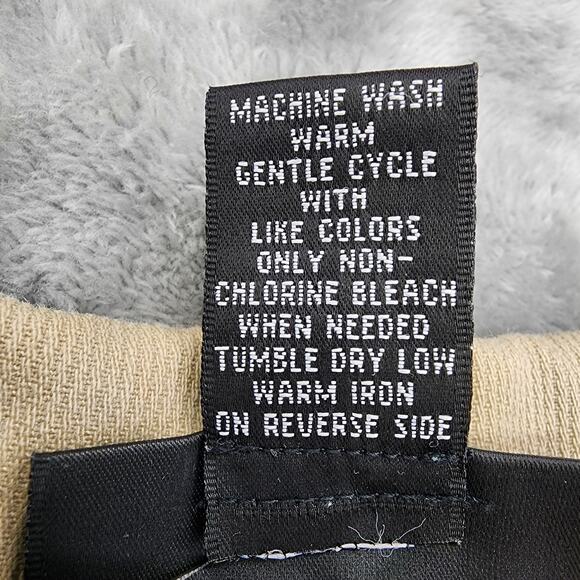 Vintage 90s Style&Co Woman Jeans Size 18W Tan Cotton Button Front Utility Casual - Picture 4 of 7